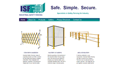 Desktop Screenshot of industrialsafetyfencing.com.au